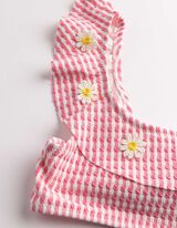 Ensemble haut de bikini et slip de bikini - Volants - rose