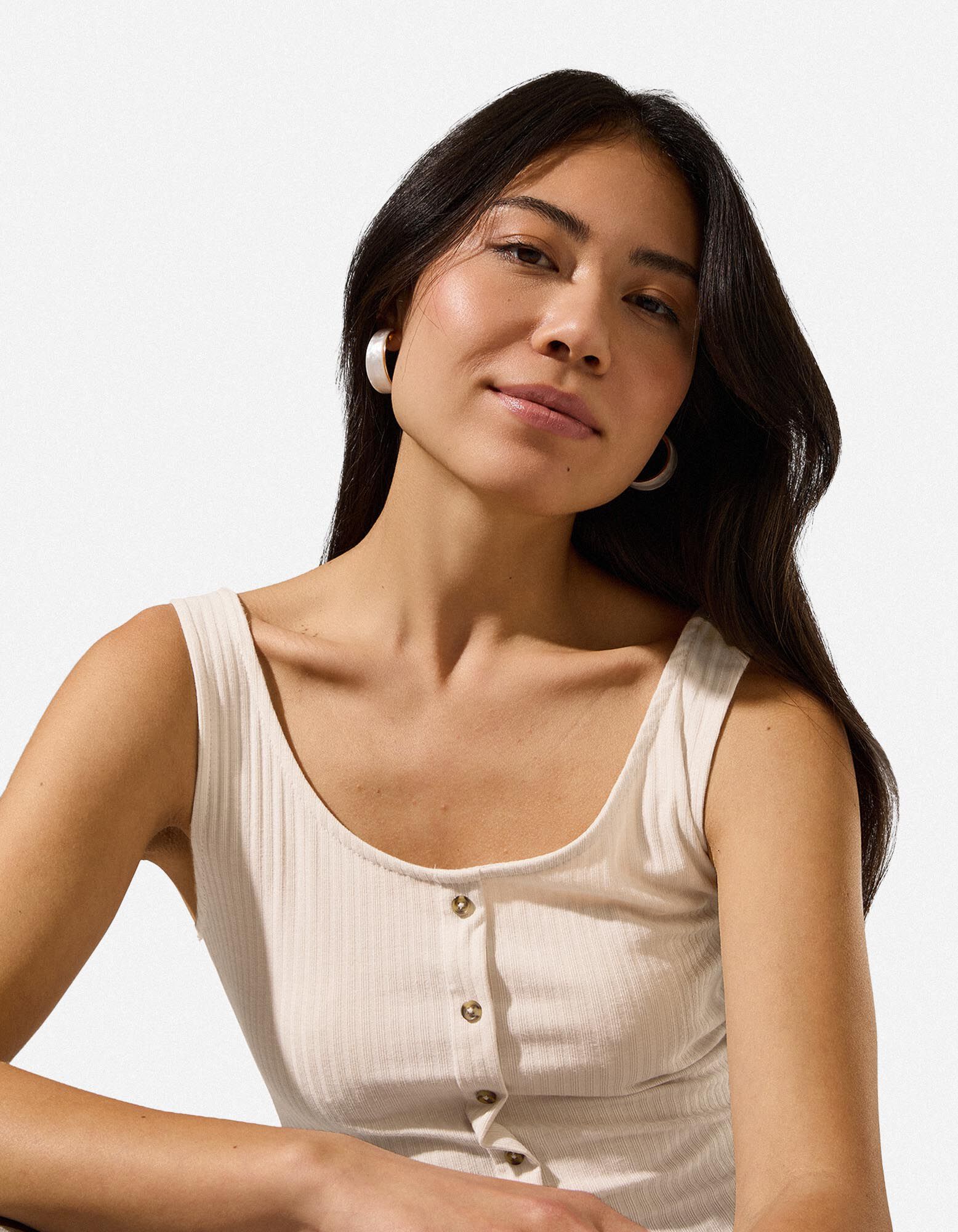 Top - Viskose-Mix - Beige