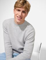 Džemper - Okrugli izrez - sivo