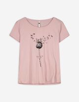 T-Shirt - Glitzerprint - lila