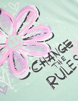 Marškinėliai - Su paveikslėliais - sviesiai zalias