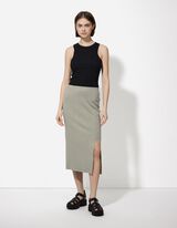 Pletena suknja - svetlo-zelena