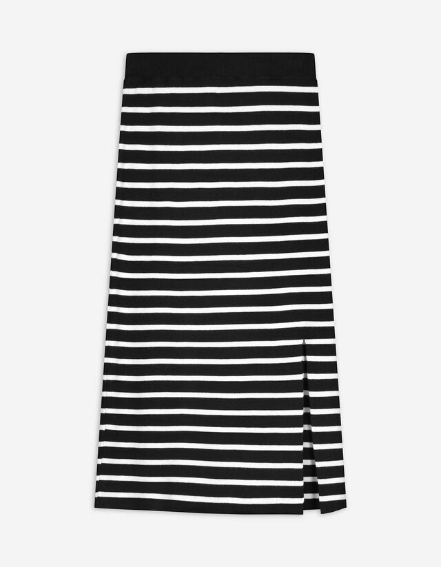 Jupe en tricot - Longeur à mi-mollet - Noir