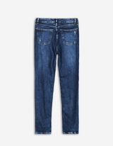 Farmerice - Visoki struk - tamno-plava