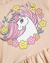 sukienka - nadruk - bez