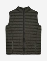 Gilet - Col droit - Vert foncé