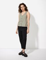 Top - einfarbig - dunkelgr&uuml;n