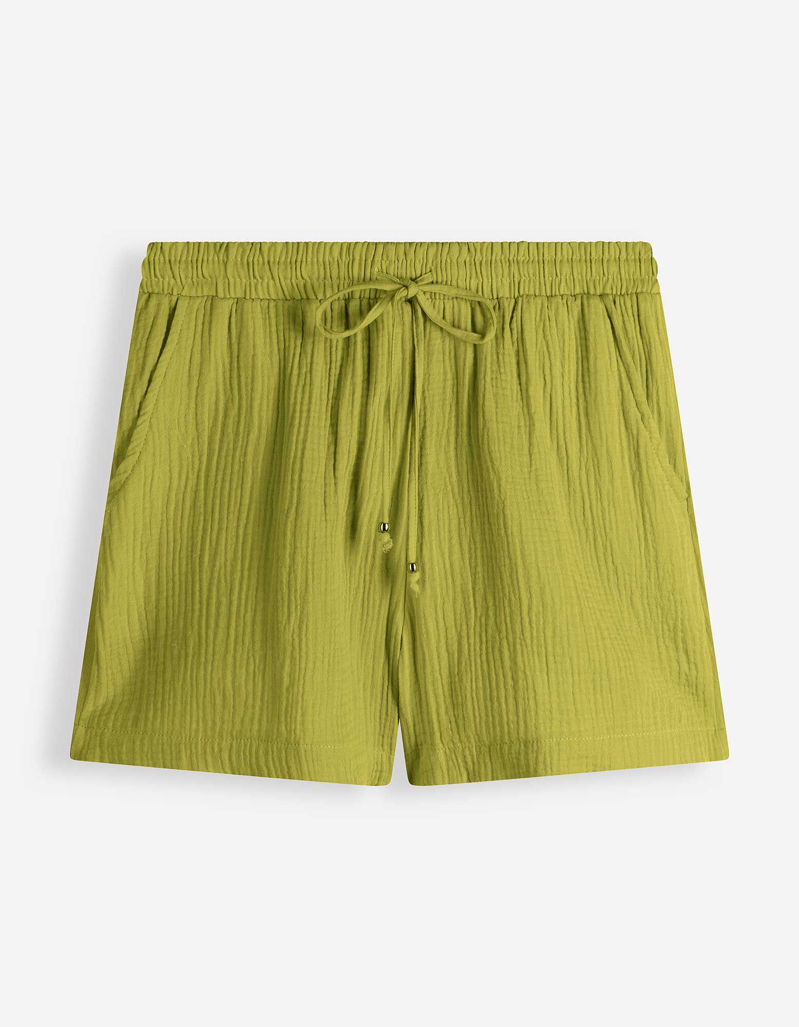 Shorts - Musselin - Gr&uuml;n