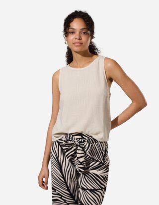 blusa - Tinta unita - Beige