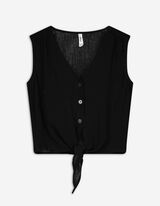 Bluză - LENZING™ ECOVERO™ - Negru