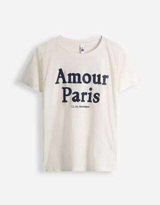 T-Shirt - Stickerei - wei&szlig;