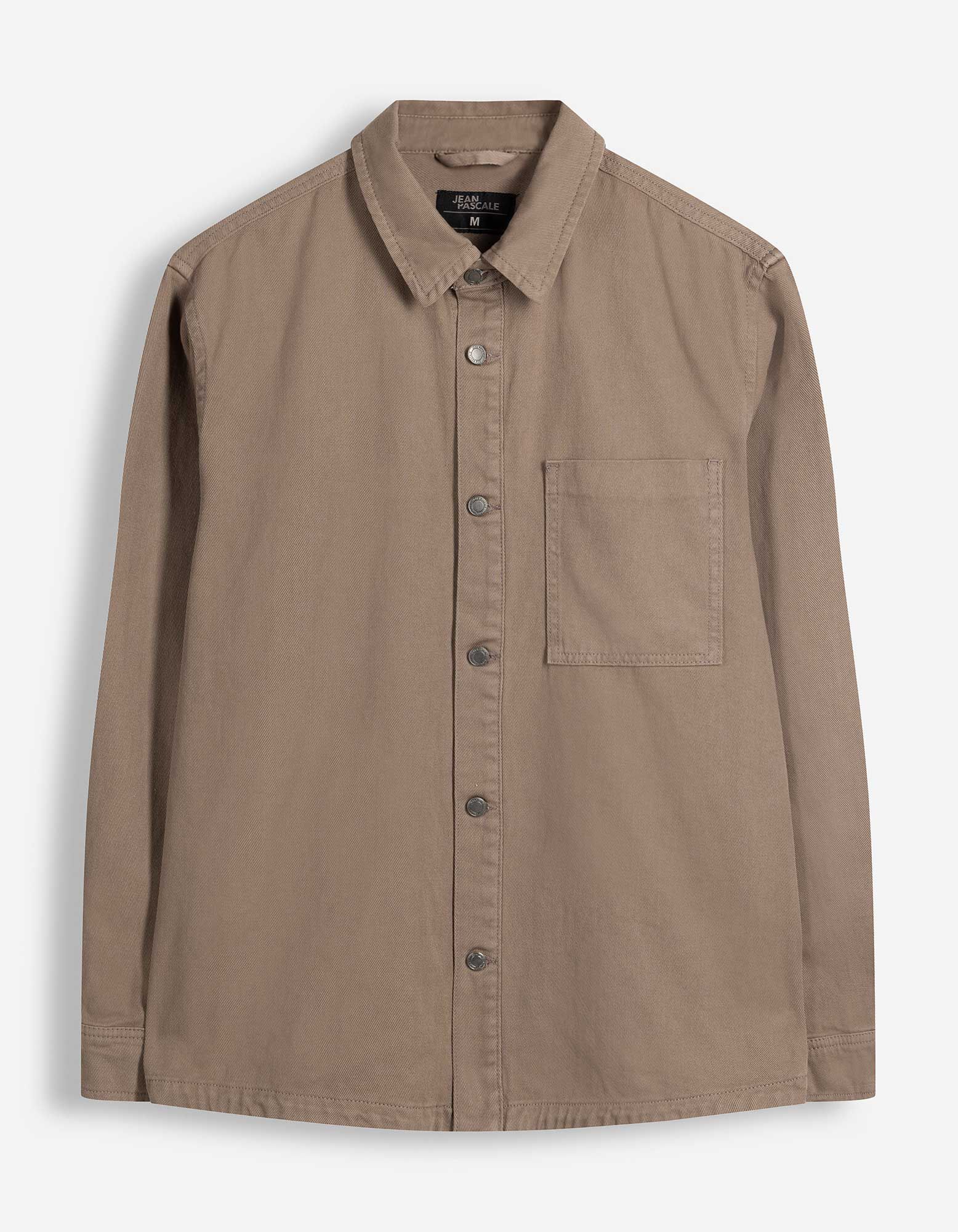 Hemdjacke - Baumwolle - Beige
