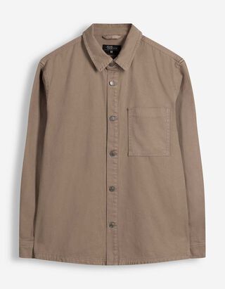 Hemdjacke - Baumwolle - Beige
