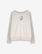Felpa - Hello Kitty - grigio chiaro