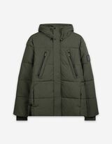 Jacke - Kapuze mit Tunnelzug - dunkelgr&uuml;n