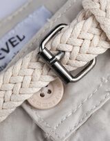 Šortky - Ozdobné švy - béžová