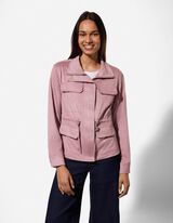Jacke - Kunstleder - rosa