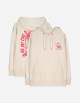Hoodie - Rückenprint - beige