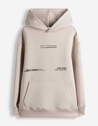Hoodie - Duiken - beige
