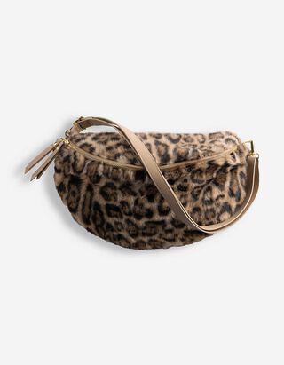 Hip Bag - Kunstfell - Beige