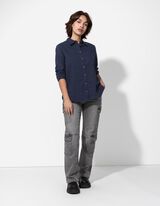 Blusa - Cotone - blu scuro