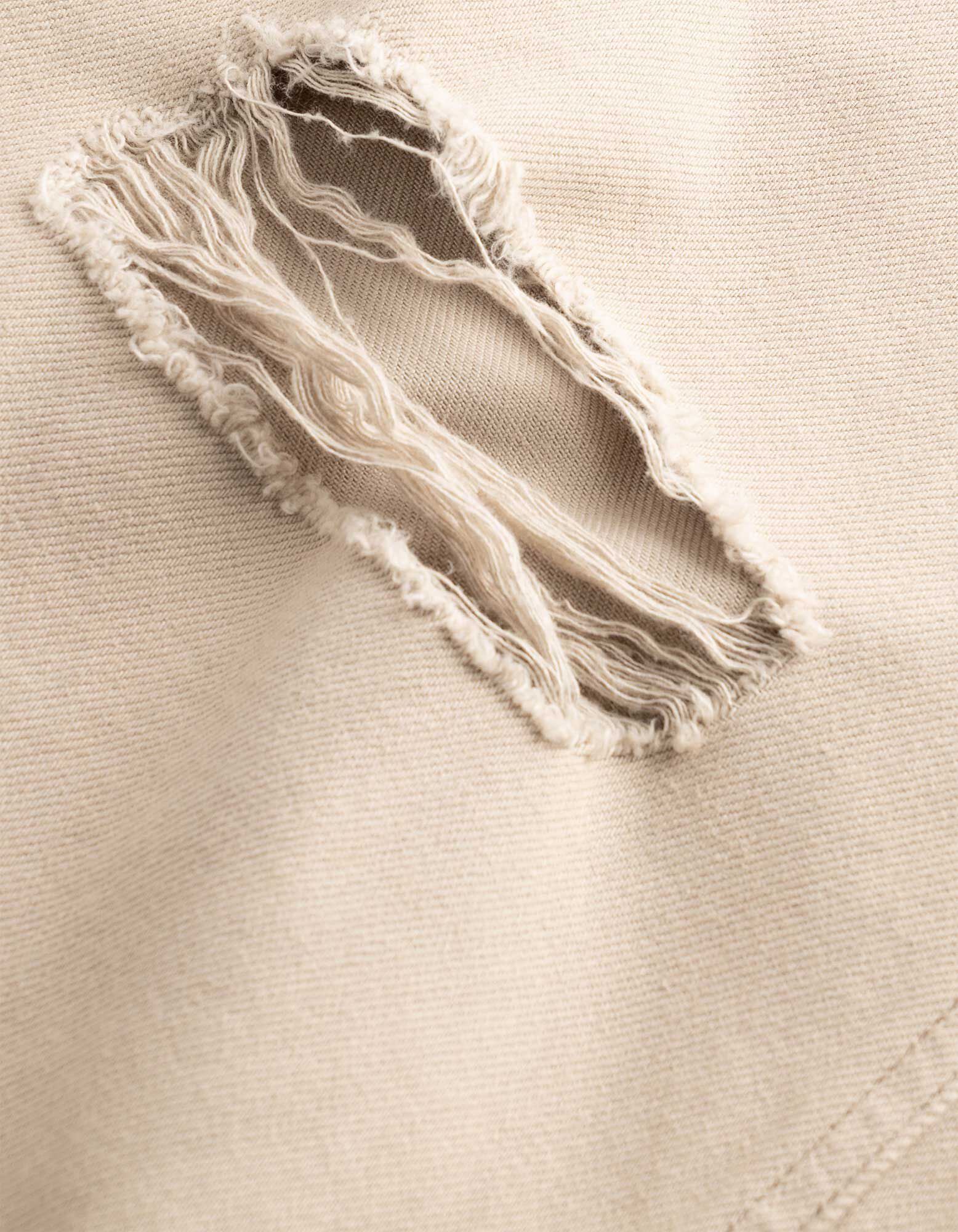 Hose - Used-Look - Beige