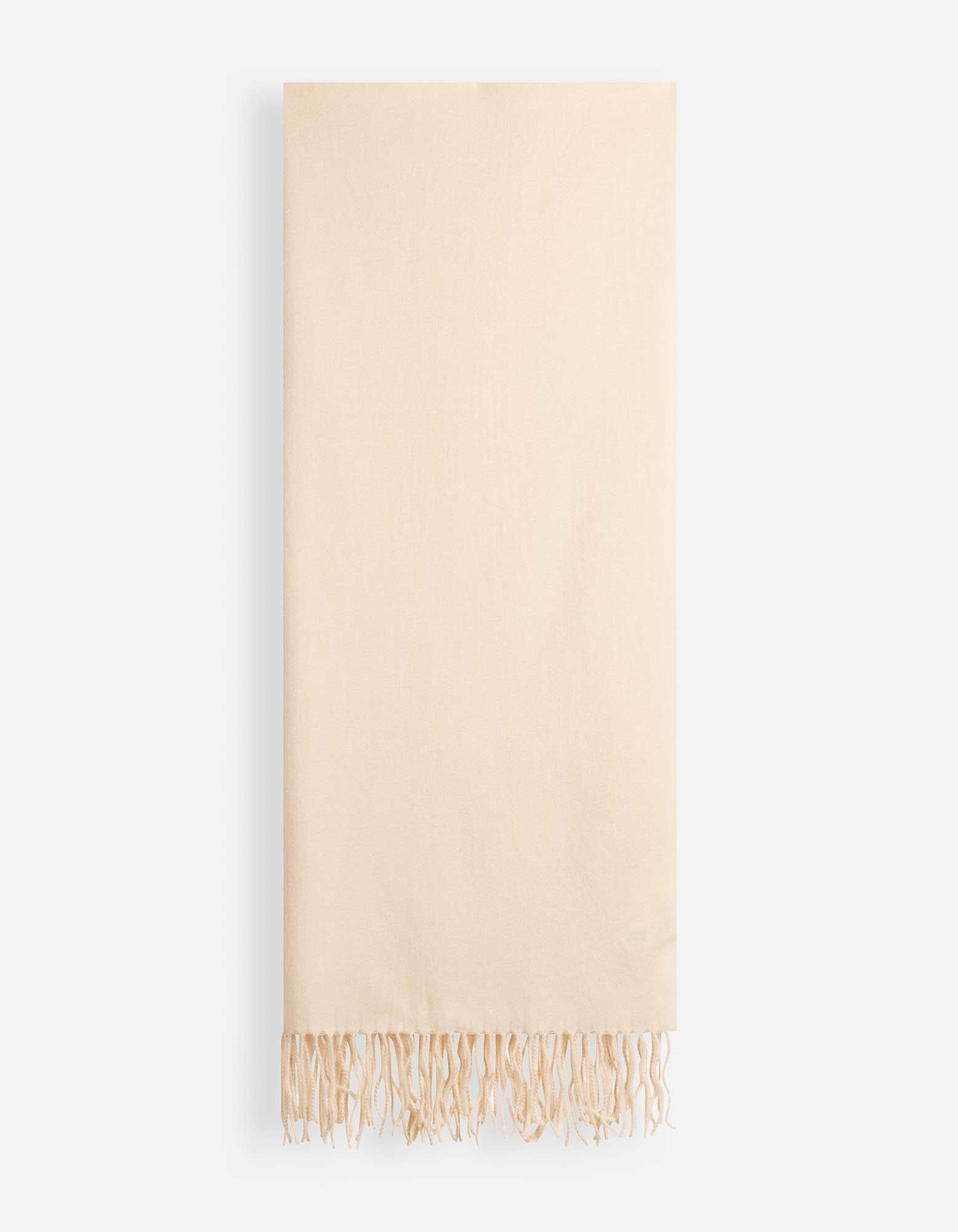 Schal - einfarbig - Beige