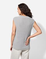 Strickpullover - Oversized Fit - grau