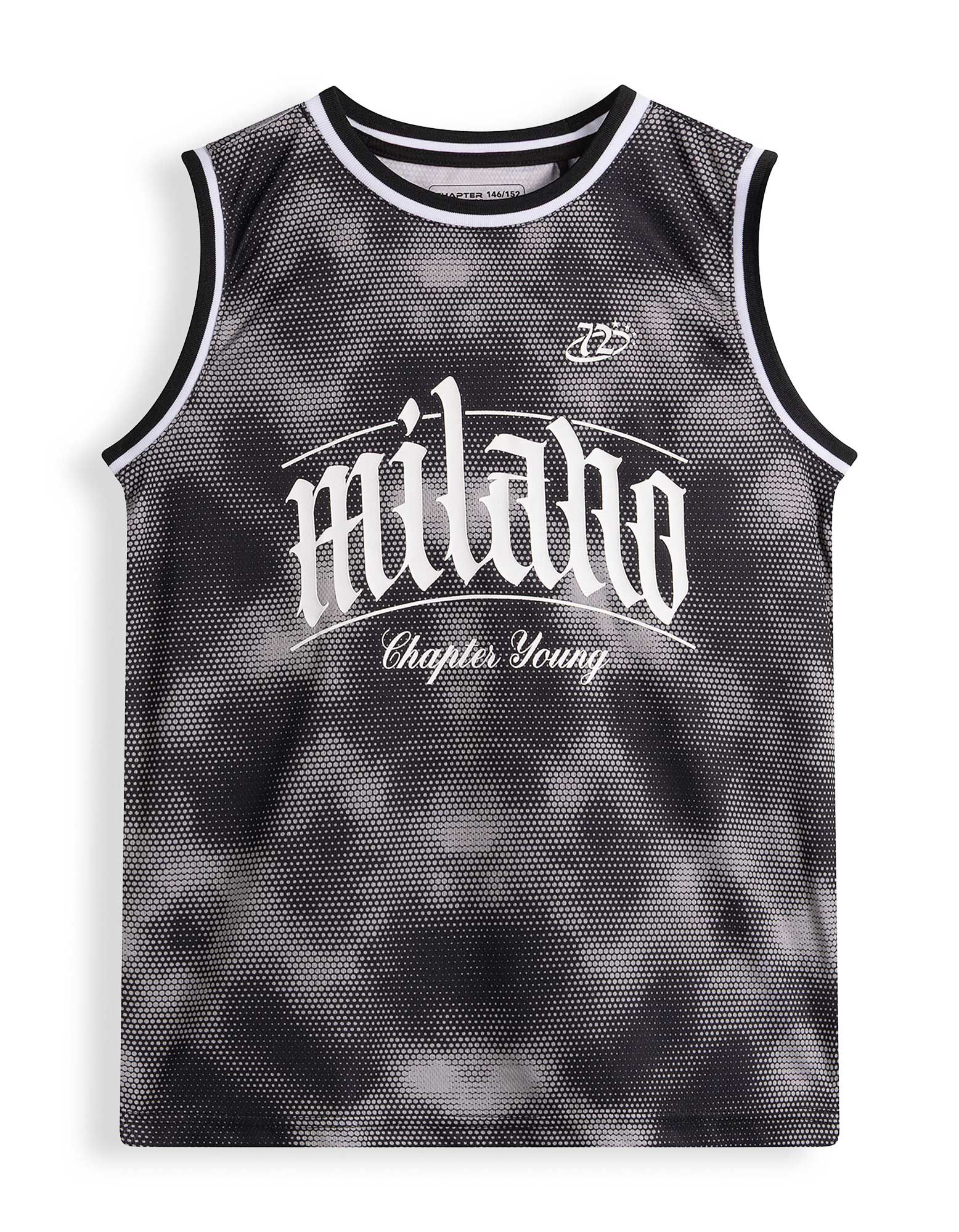 Komplet top i hlače - Mreža - crna