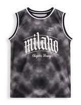 Komplet top i hlače - Mreža - crna