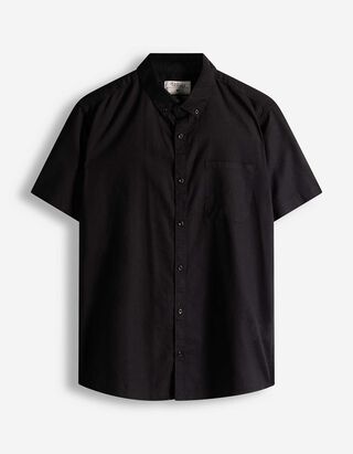 Hemd - Leinen-Mix - schwarz