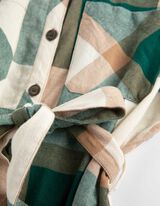 Vestito da camicia - Taschina sul petto - verde scuro