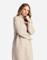 Pletena haljina - Podignuti ovratnik - bez