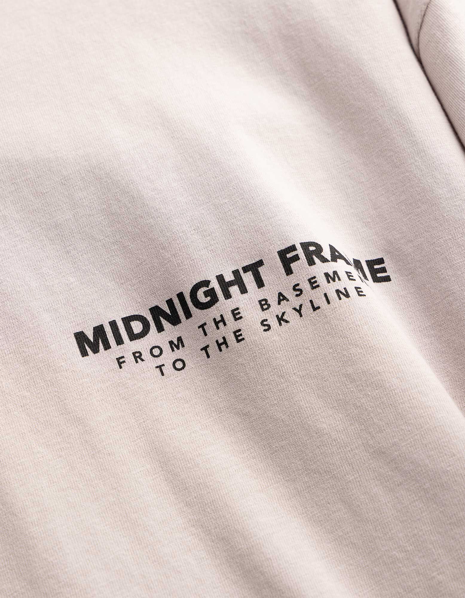 T-Shirt - R&uuml;ckenprint - beige