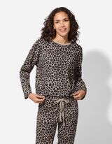 Pyžamový vrchný diel - Bavlna - bezova