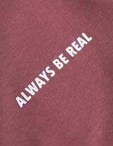 T-shirt - nadruk - ciemny czerwony