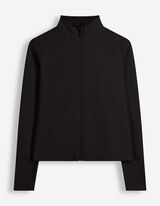 Sweatjacke - Soft-Touch - Schwarz