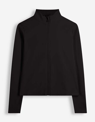 Sweatjacke - Soft-Touch - Schwarz