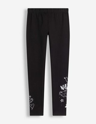 Leggings - Glitzerprint - Schwarz