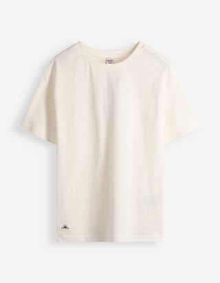 Shirt - Rundhals-Ausschnitt - Off-White