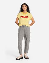 Tričko - Ruk&aacute;vy so zafixovanou z&aacute;ložkou - zlta