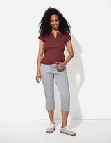 Capri-stiilis p&uuml;ksid - &uuml;hev&auml;rviline - hall