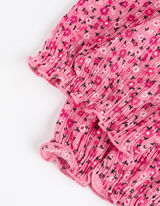 Bluză cu mânecă scurtă - scurt - Roz