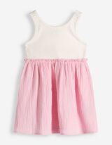 Kleid - Musselin - wei&szlig;