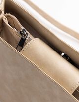 Tasche - Kunstleder - beige