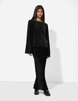 Majica - Žamet - crna