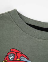 Majica dugih rukava - Patrolne &scaron;ape - tamno-zelena