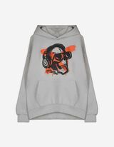 Majica s kapuljačom - Oversized Fit - svijetlo siva