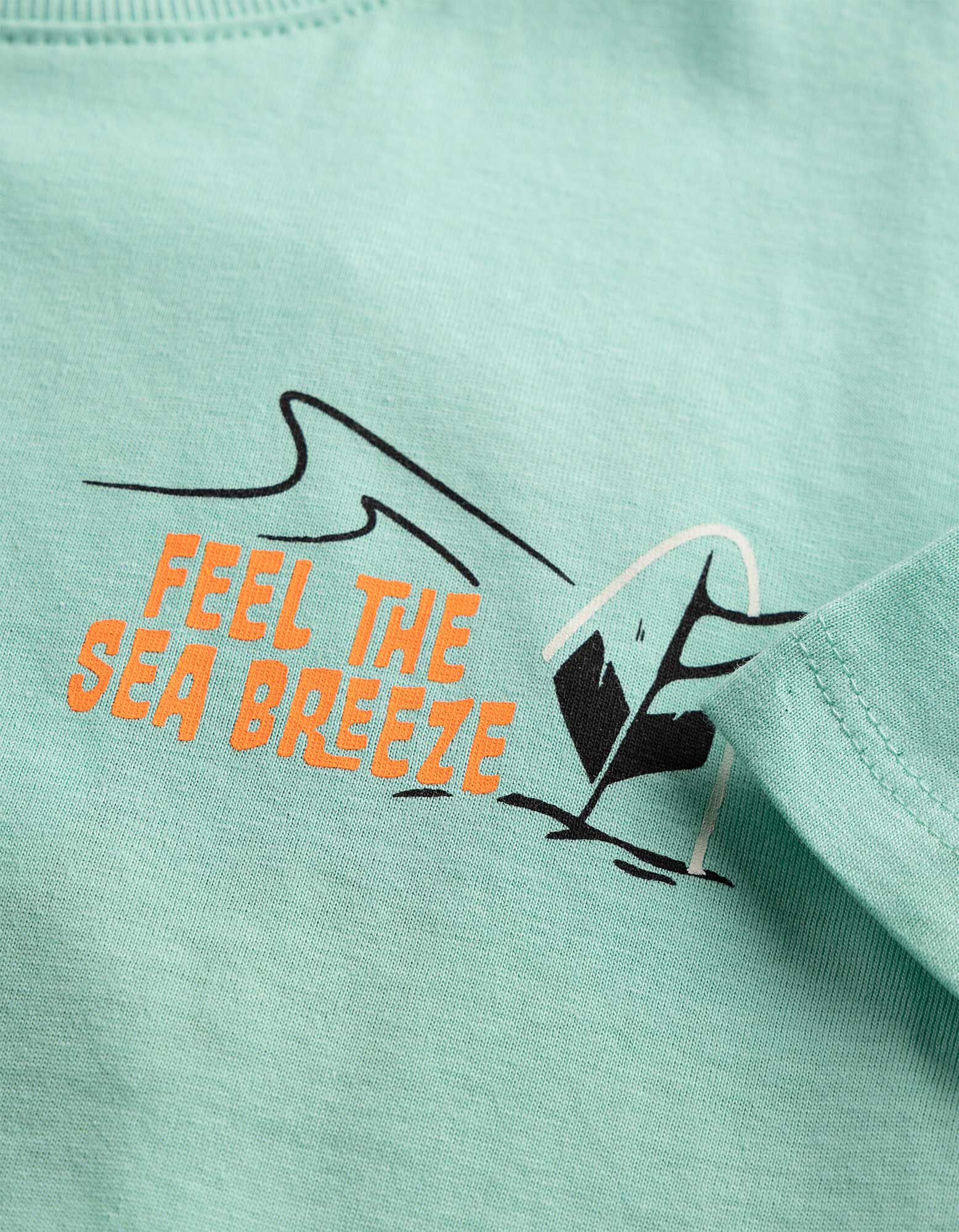 Tričko - Nadměrn&yacute; střih Oversized Fit - Tyrkysov&aacute;