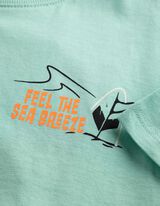 Tričko - Nadměrn&yacute; střih Oversized Fit - Tyrkysov&aacute;